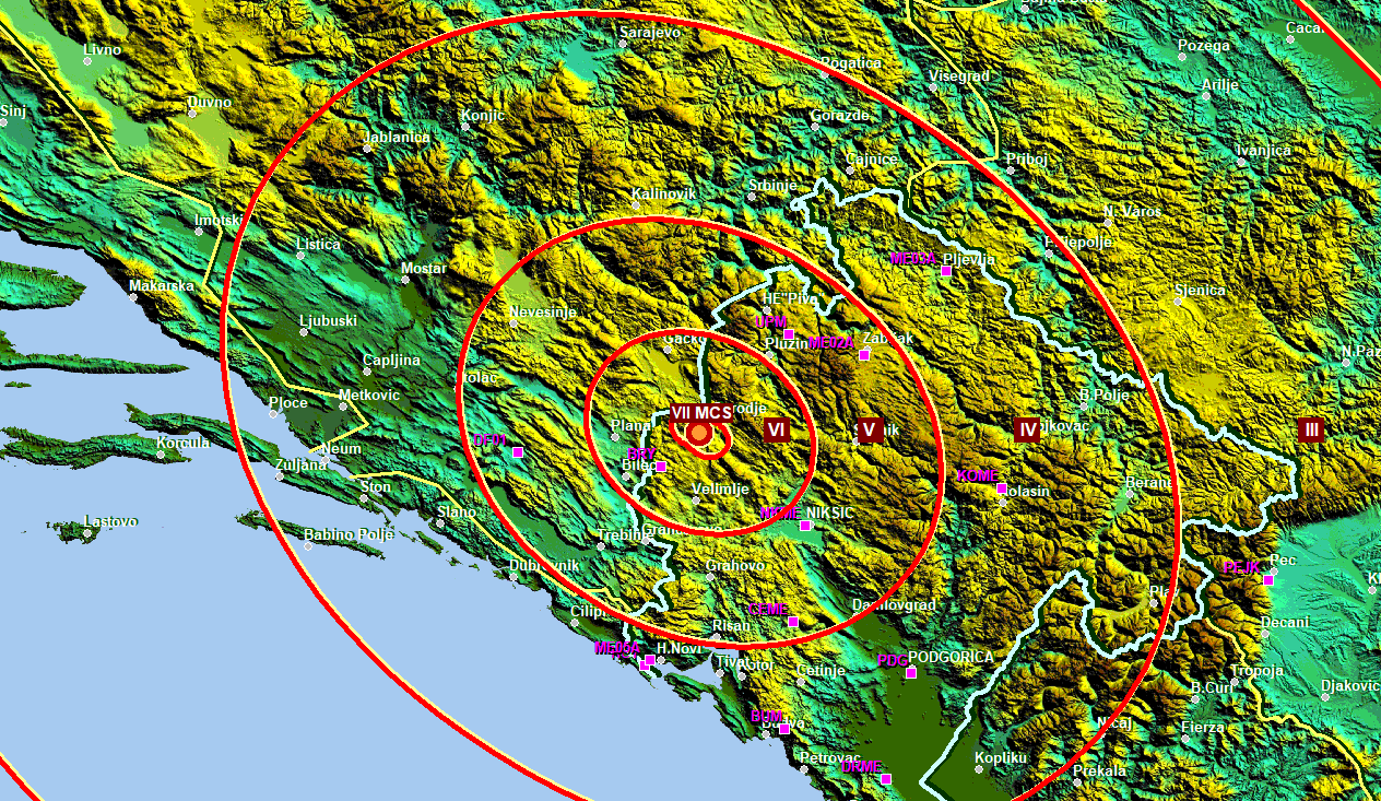 I dalje trese: Nakon jakog zemljotresa od 5,4 stepena, još nekoliko manjih potresa pogodilo CG