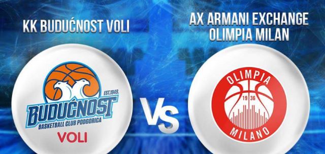 Od sjutra prodaji karte za utakmicu Budućnost-Olimpia Milano