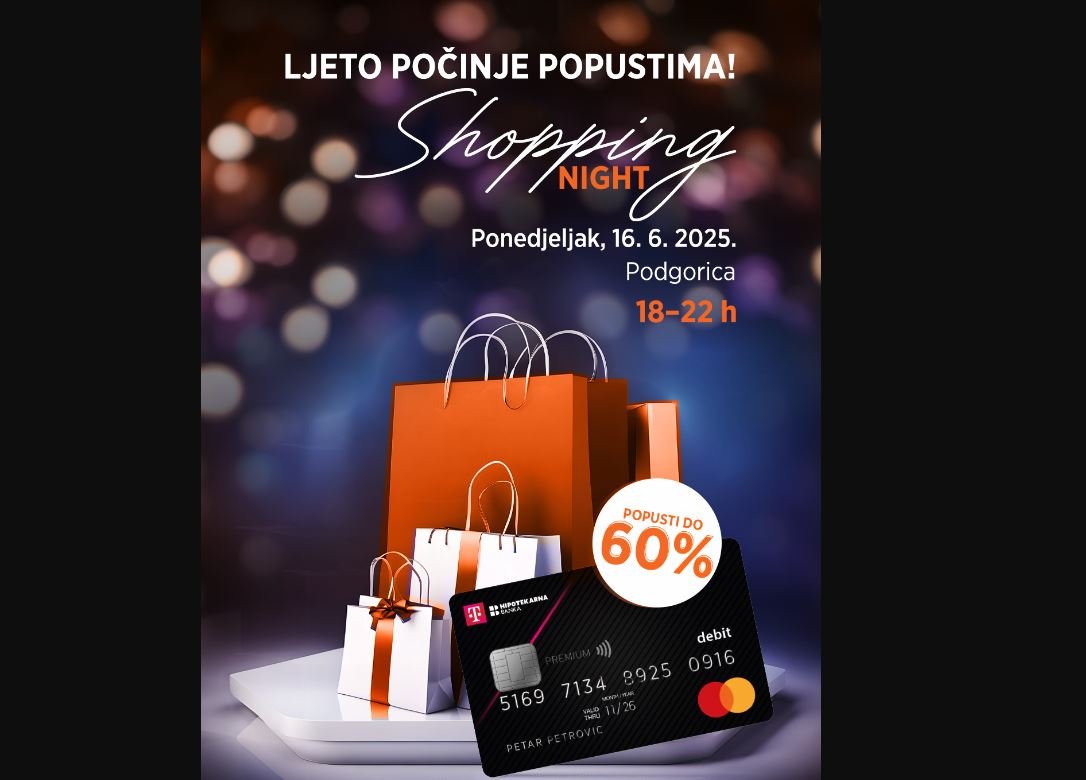 Podgorica Shopping night u ponedjeljak