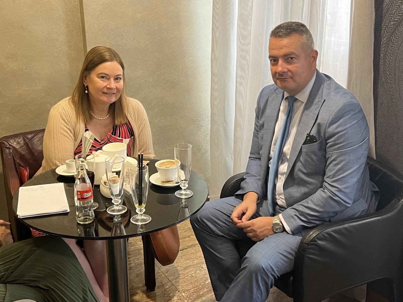 Vuksanović sa ambasadorkom Rajnke: Razumijevanje problema koji opterećuju Crnu Goru na putu integracije u EU i statusa hrvatske nacionalne manjine - raduju i ohrabruju