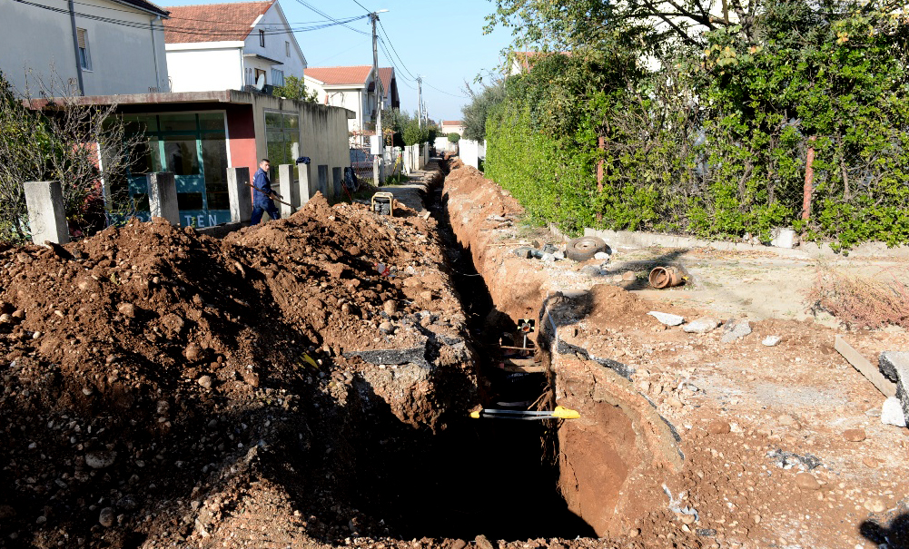 Podgorica: U toku izgradnja sekundarne kanalizacione mreže u Zagoriču