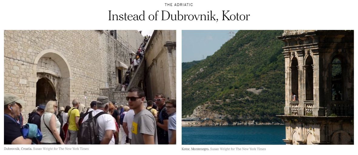 Uticajni New York Times: Umjesto Dubrovnika, idite u Kotor