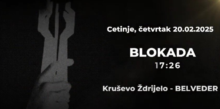 I śutra blokada na Kruševom ždrijelu: "Nepravda ubija, vi ste saučesnici"