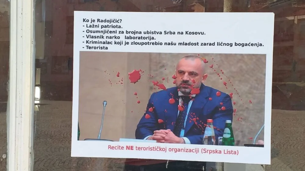 „Reci ne terorističkoj organizaciji“: Plakati protiv Milana Radoičića i Srpske liste na sjeveru Kosova