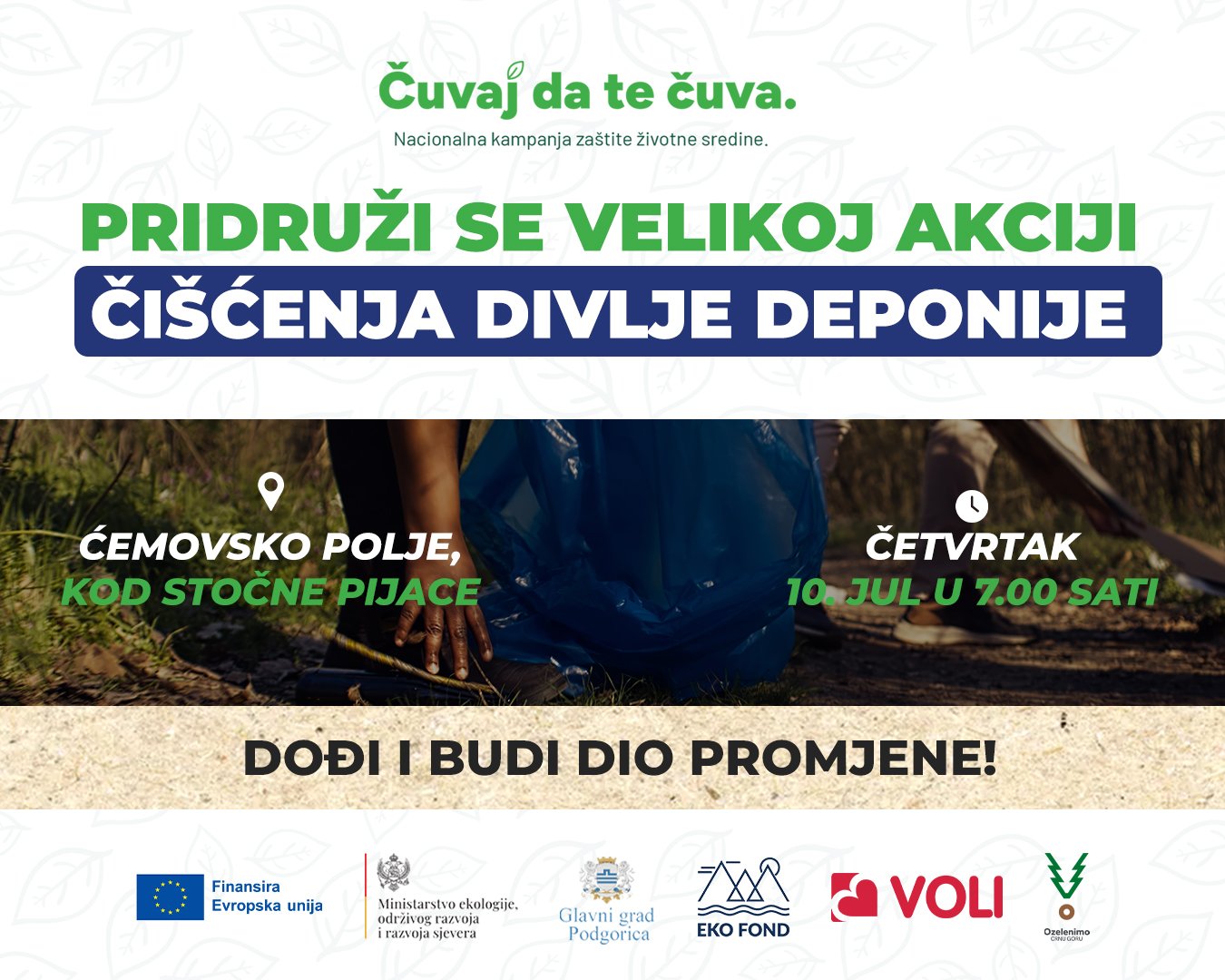 Sjutra akcija čišćenja na Ćemovskom polju