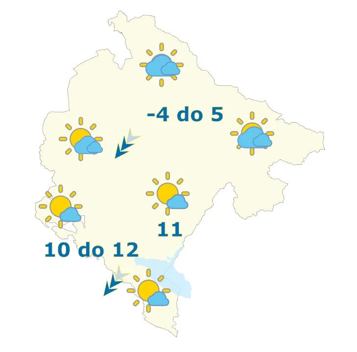 Danas do 12 stepeni