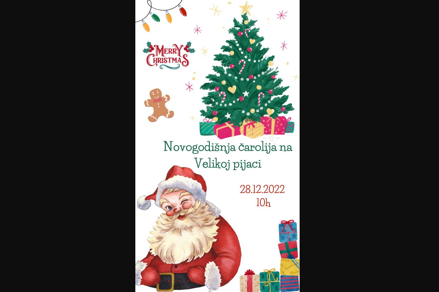 Novogodišnja čarolija na Velikoj pijaci