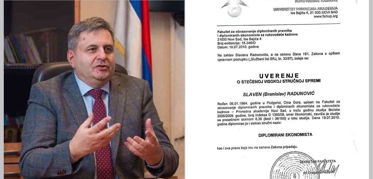 Radunović za 21 godinu studiranja položio pet predmeta na Ekonomskom fakultetu, Đurović diplomirao u 43. godini