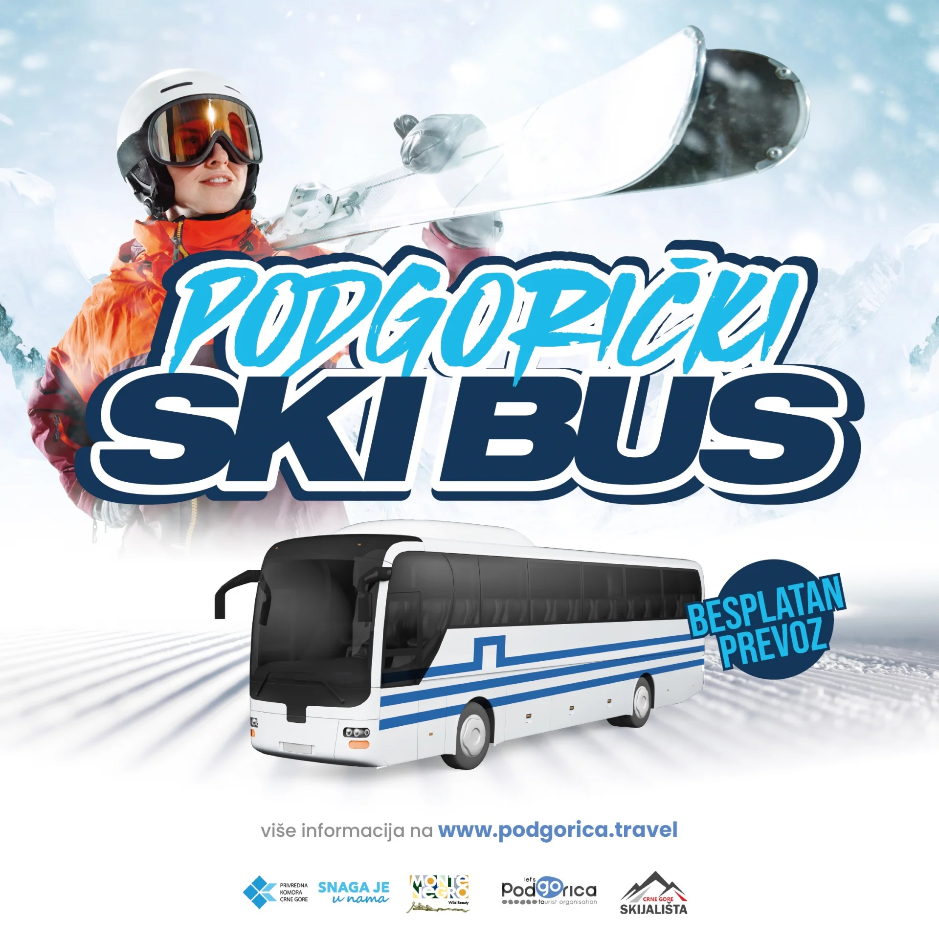 Od danas besplatni ski bus iz Podgorice do Kolašina
