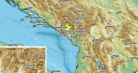 Zemljotres kod Nikšića
