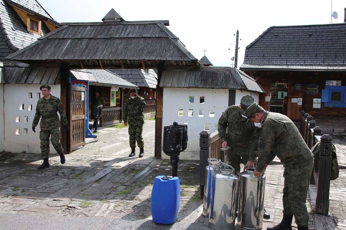 Iskrcavanje ruskih vojnika na Balkanu