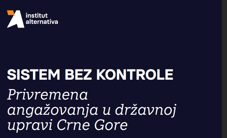 Institut alternativa: Izostaju efikasni odgovori na goruće probleme državne uprave