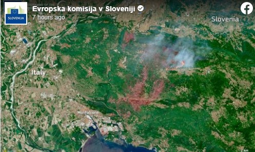 Požar na Krasu se ponovno širi, vidljiv i iz svemira