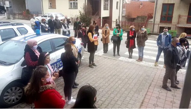Protest u Bijelom Polju zbog slučaja obljube maloljetnog djeteta u Podgorici