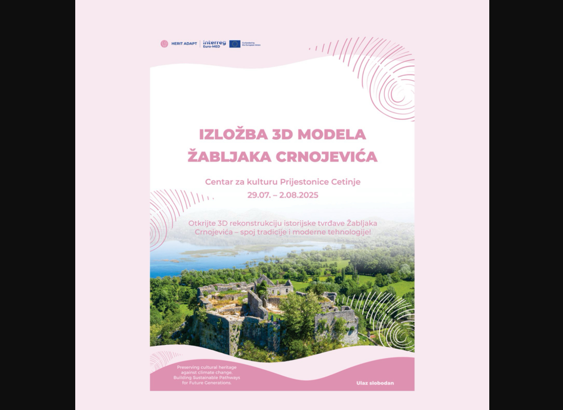 Izložba 3D modela Žabljaka Crnojevića