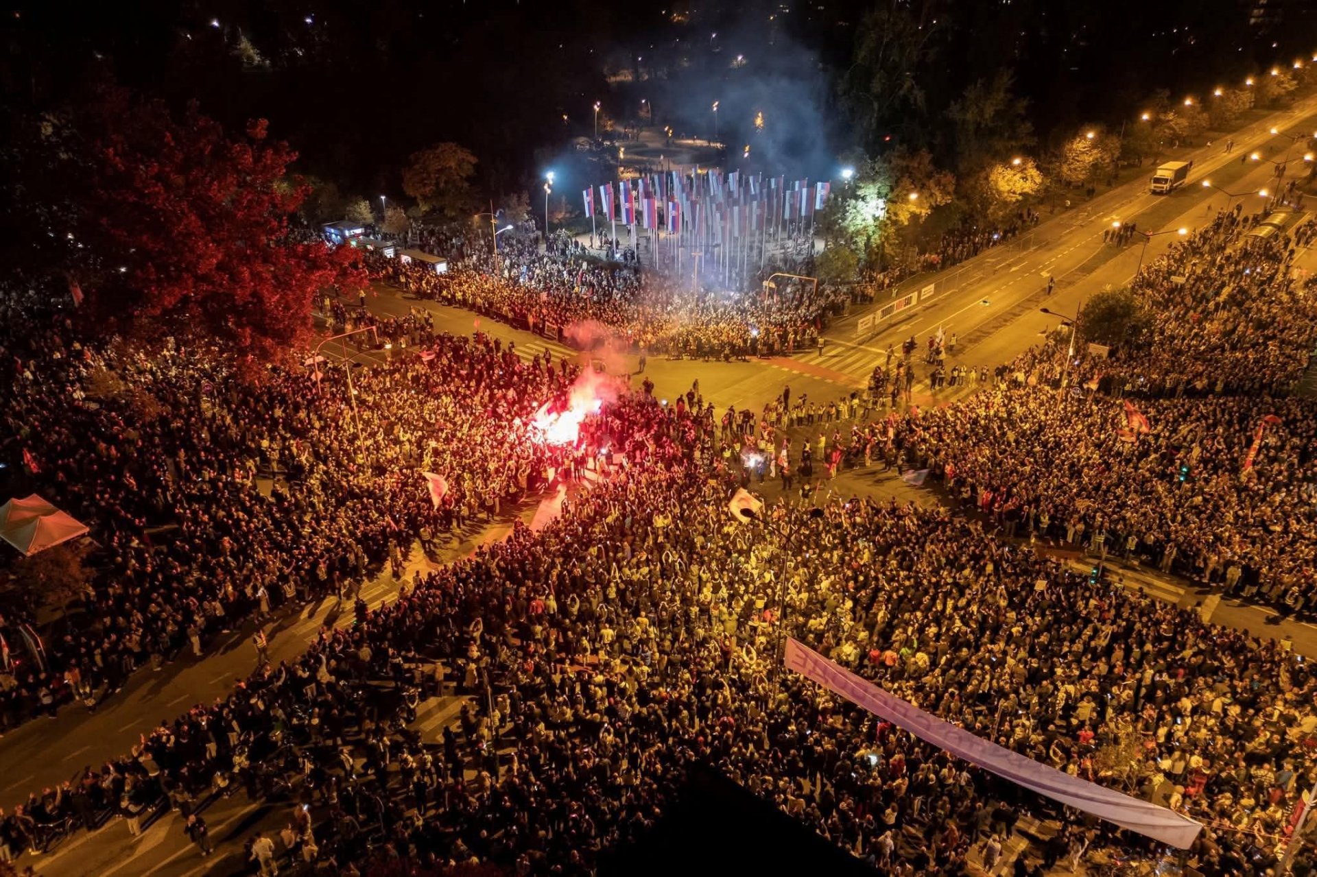 Kolone studenata i građana iz svih gradova Srbije stigle u Novi Sad