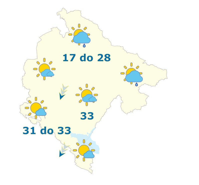 Danas do 33 stepena