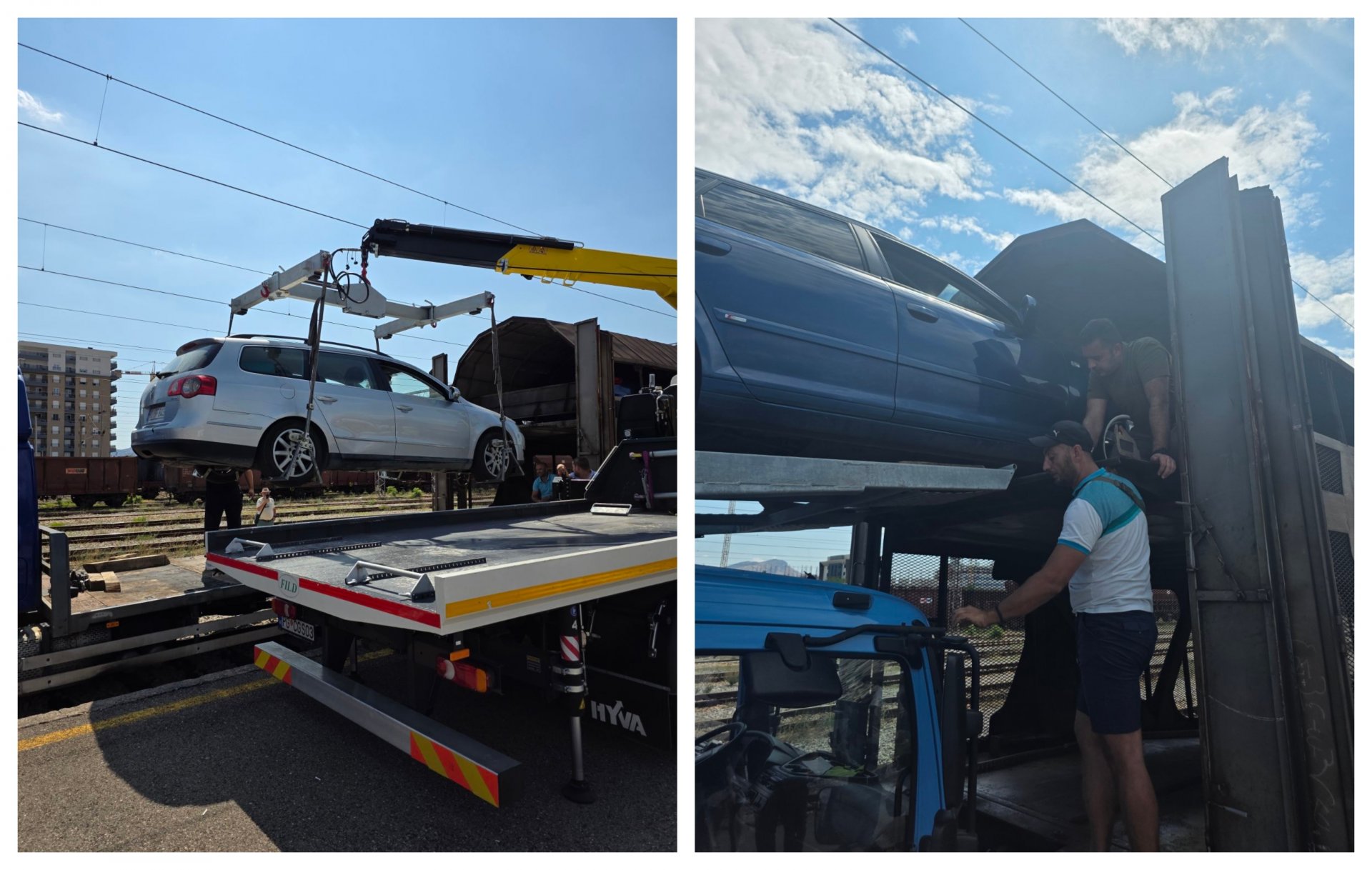 Završen istovar automobila iz vozova koji su blokirani na Željezničkoj stanici Podgorica