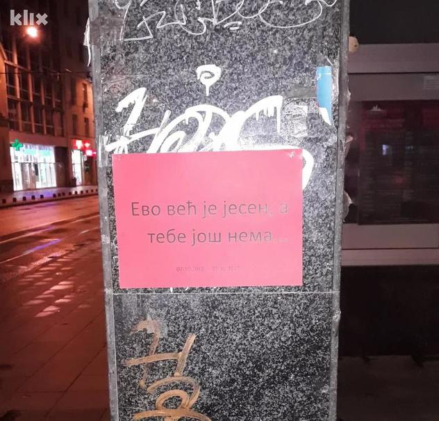 Plakati u Sarajevu na godišnjicu neformiranja vlasti u BiH: Evo već je jesen, a tebe još nema...