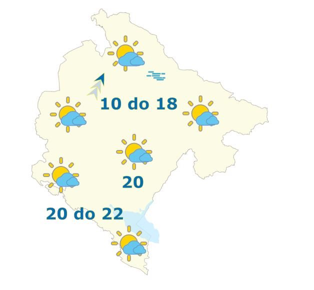 Danas do 22 stepena