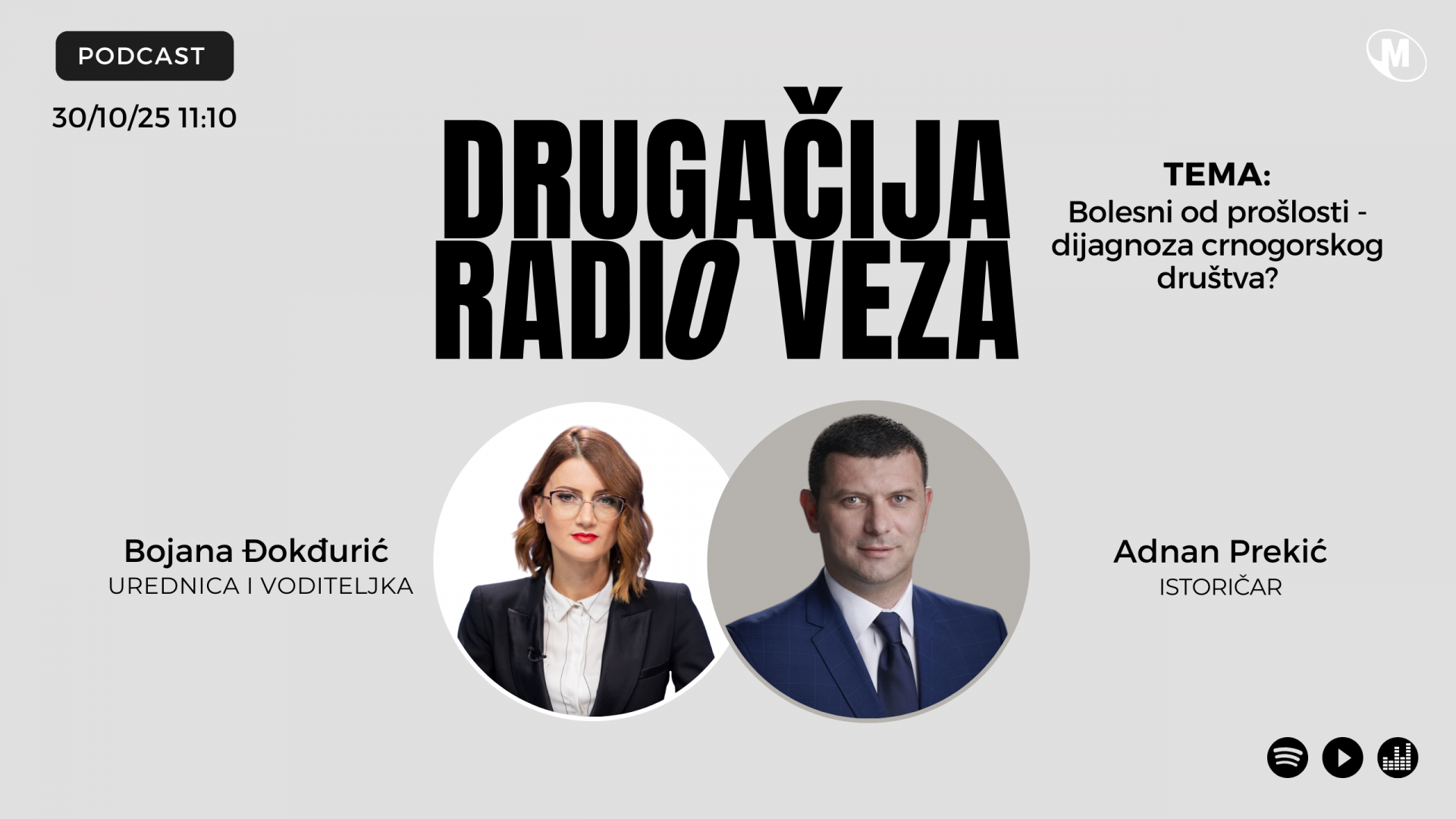 Adnan Prekić gost DRV: Bolesni od prošlosti - dijagnoza crnogorskog društva?