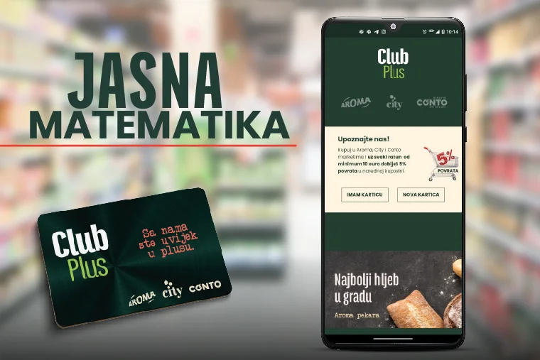 Iskoristite povoljnosti kupovine sa CLUB PLUS programom lojalnosti – da uvijek budete u plusu