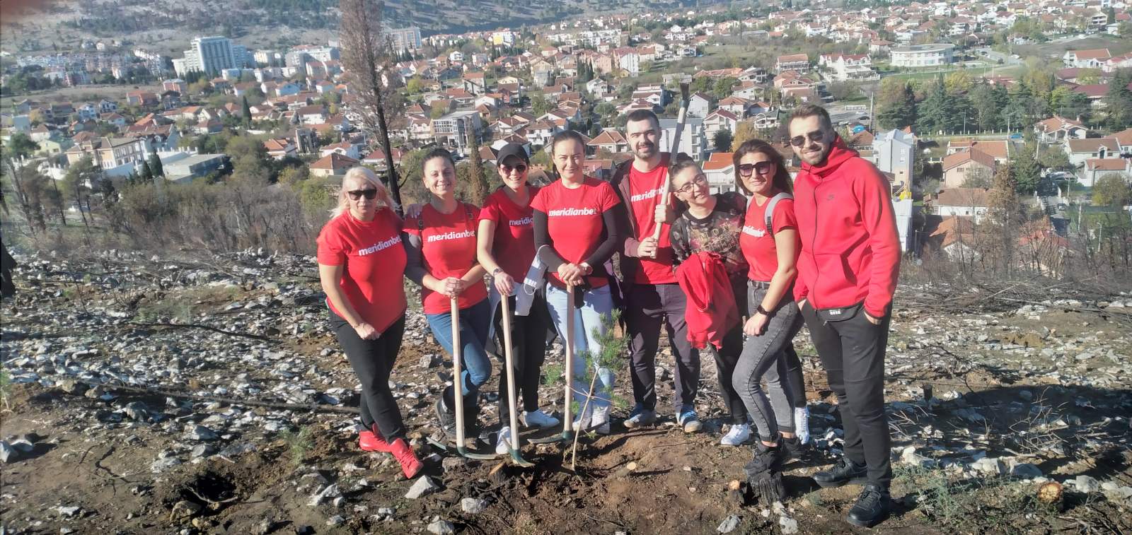 Pošumljavanje Gorice se nastavlja, sportska kladionica Meridian pružila podršku!