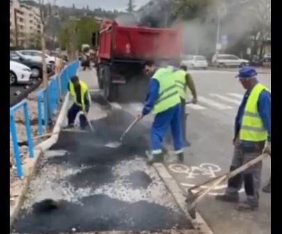 Počelo asfaltiranje trotoara u Moskovskoj ulici