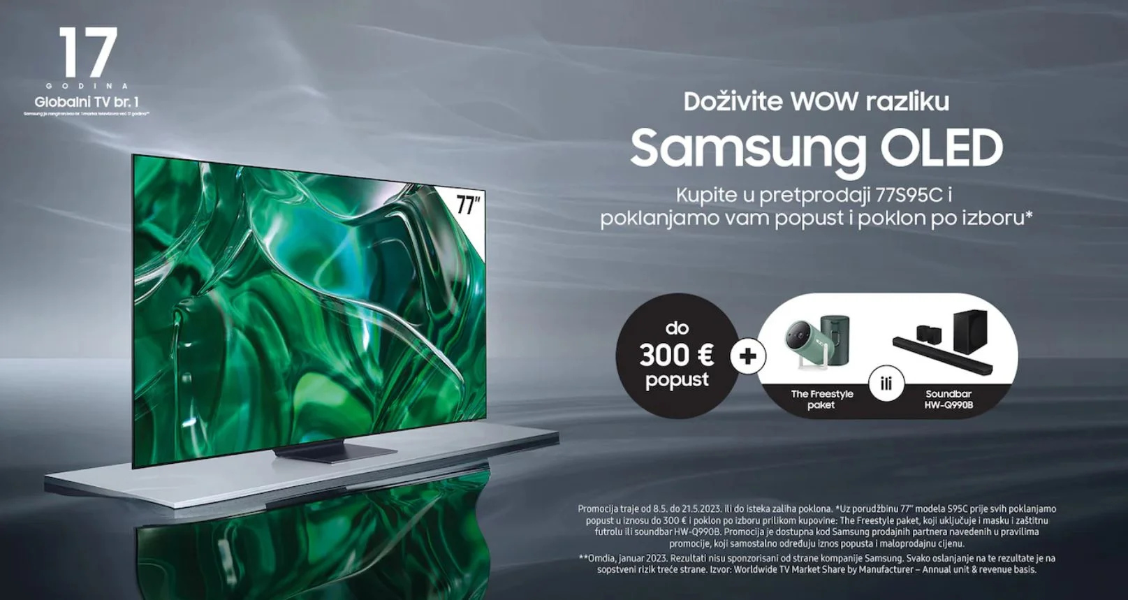 Doživite WOW razliku uz Samsung OLED TV