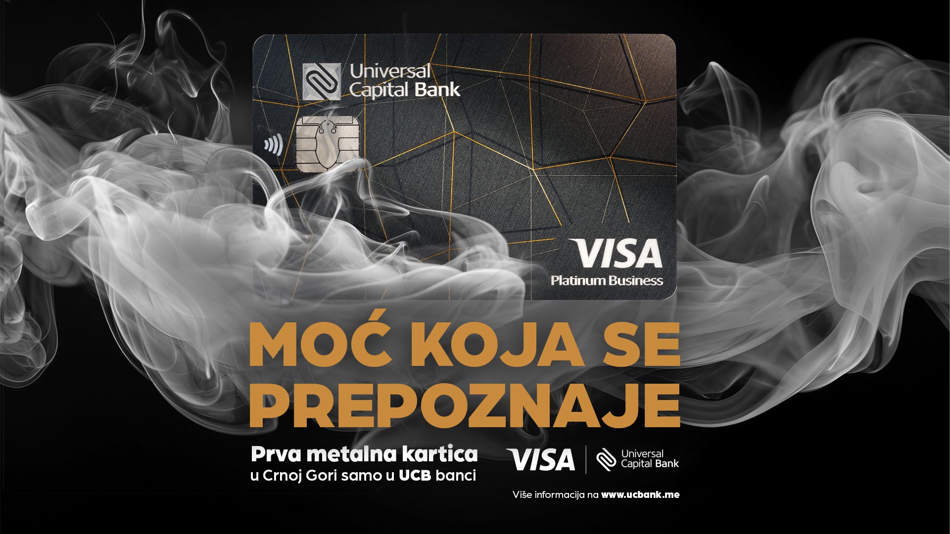 Universal Capital Banka lansirala prvu metalnu karticu u Crnoj Gori - moć koja se prepoznaje!
