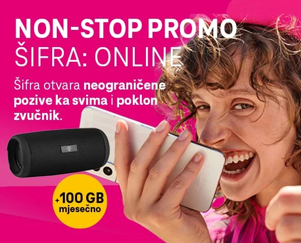 Telekom Non-stop Online: Neograničeni pozivi, 130 GB mjesečno i poklon zvučnik