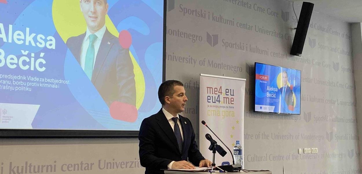 Bečić studentski forum iskoristio za političku propagandu