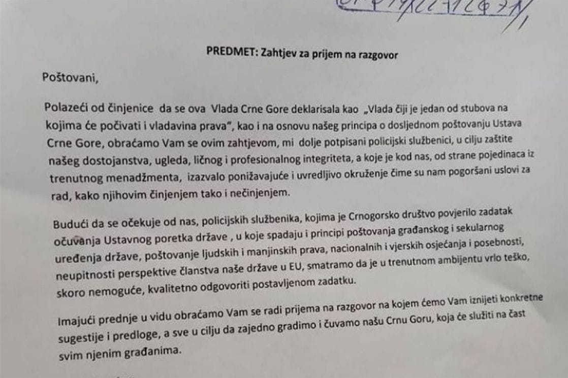 Bjelopoljski policajci se žale na diskriminaciju po nacionalnoj osnovi i traže sastanak sa Adžićem