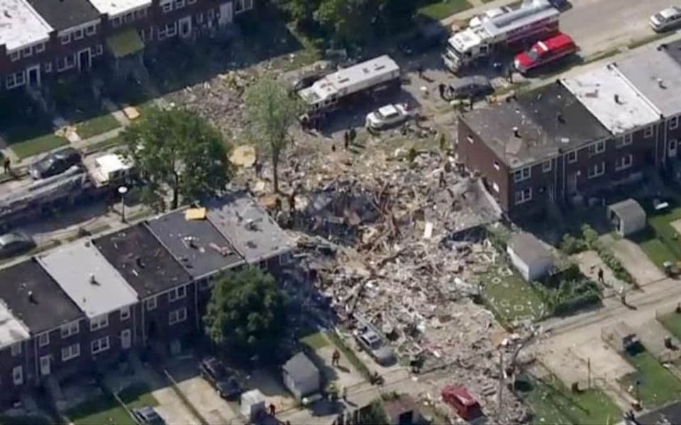 Eksplozija u Baltimoru: Oštećene kuće, nekoliko osoba zarobljeno i povrijeđeno
