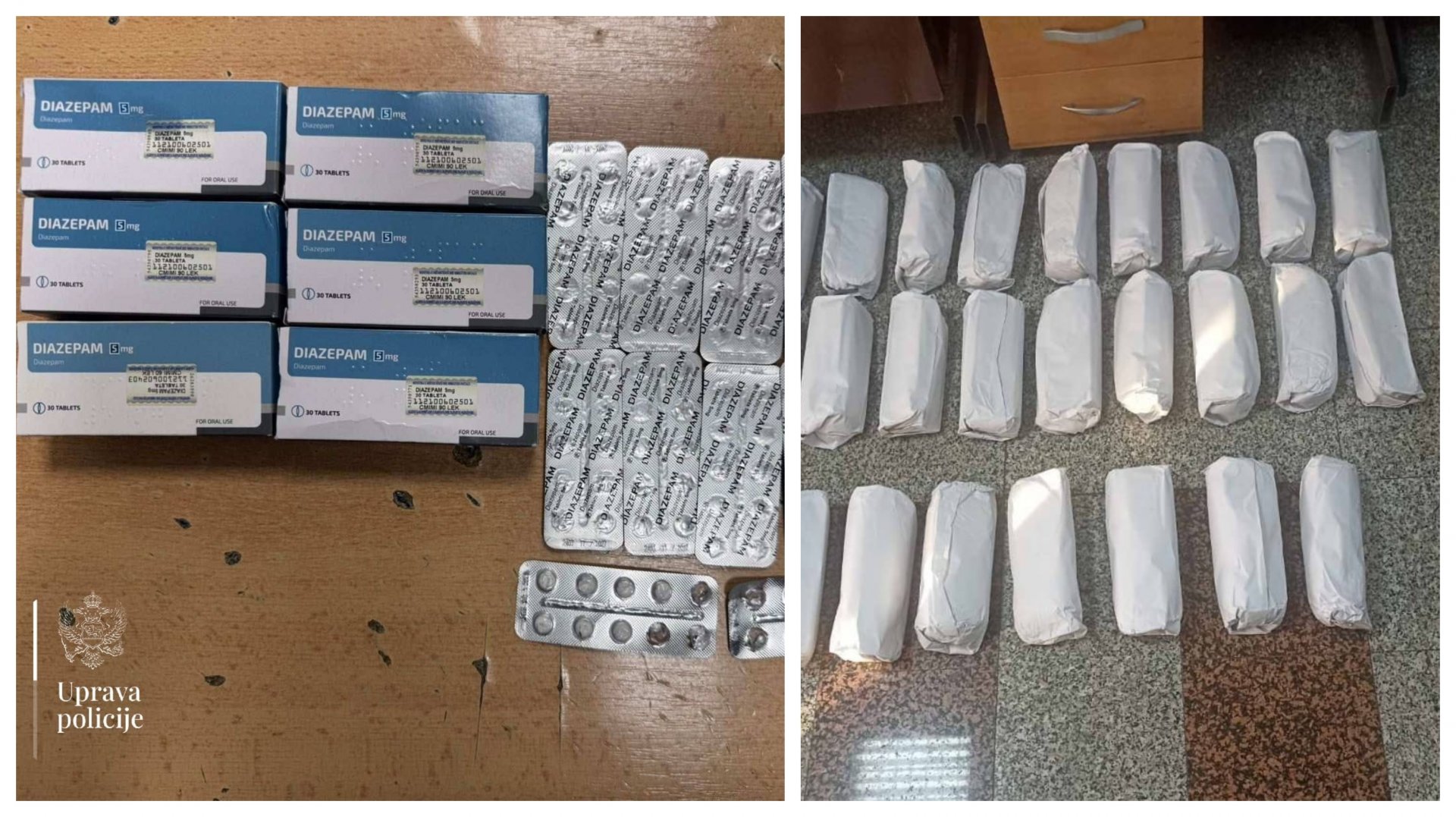 Dvojica državljana Albanije procesuirana zbog pokušaja krijumčarenja tableta i rezanog duvana