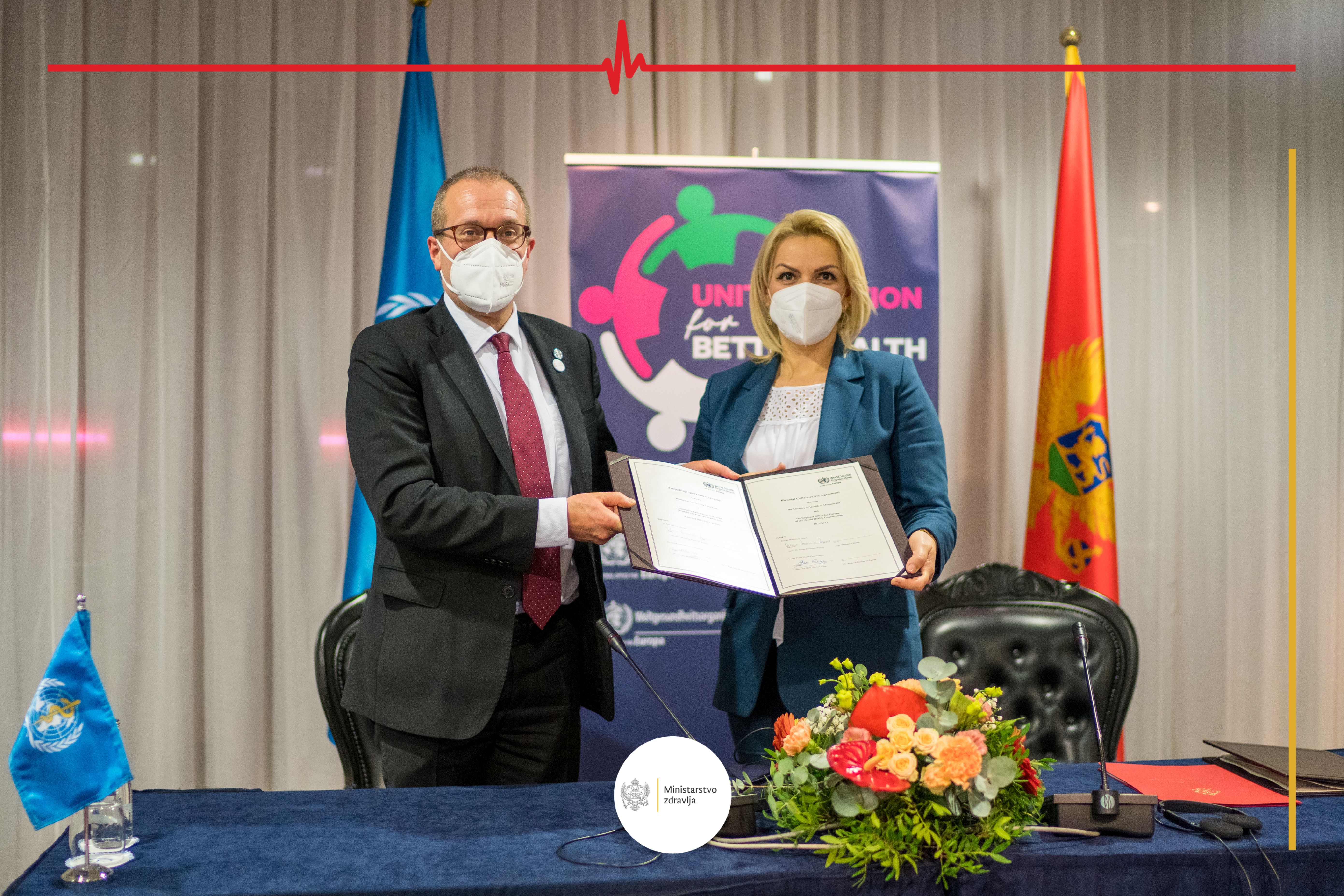 Potpisan dvogodišnji Sporazum o saradnji između Ministarstva zdravlja i SZO