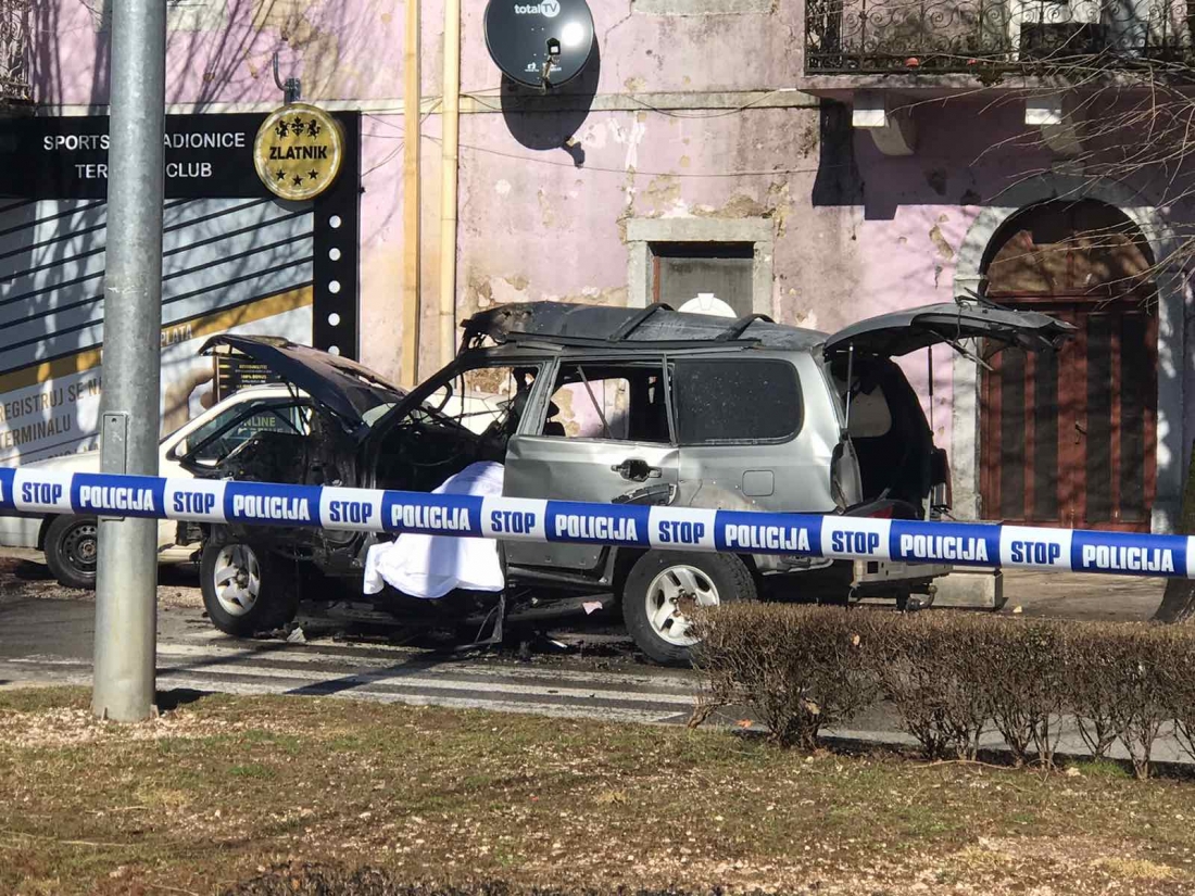 Eksplodirao automobil na Cetinju, poginuo muškarac