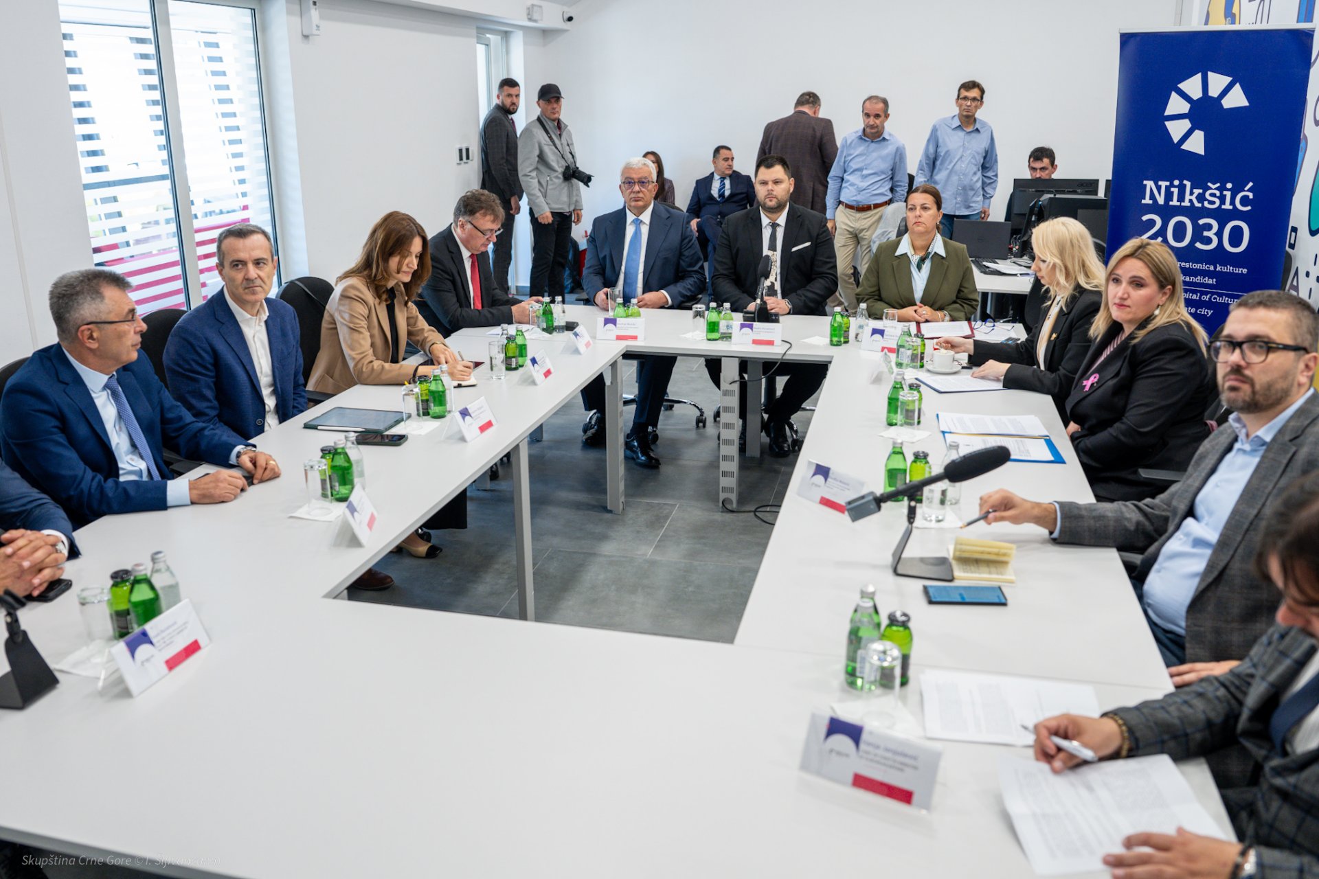 Mandić posjetio Opštinu Nikšić: Vjerujemo da će grad pod Trebjesom postati evropska prestonica ne samo kulture, već i energetike