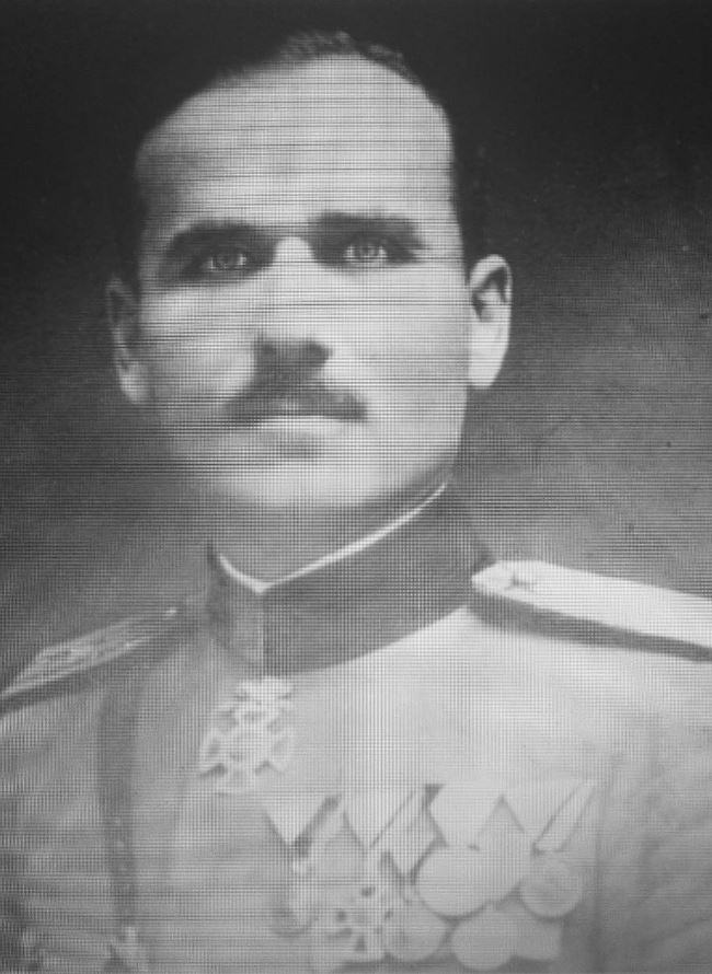 Komandir Krsto Zrnov Popovic u Gaeti 1919