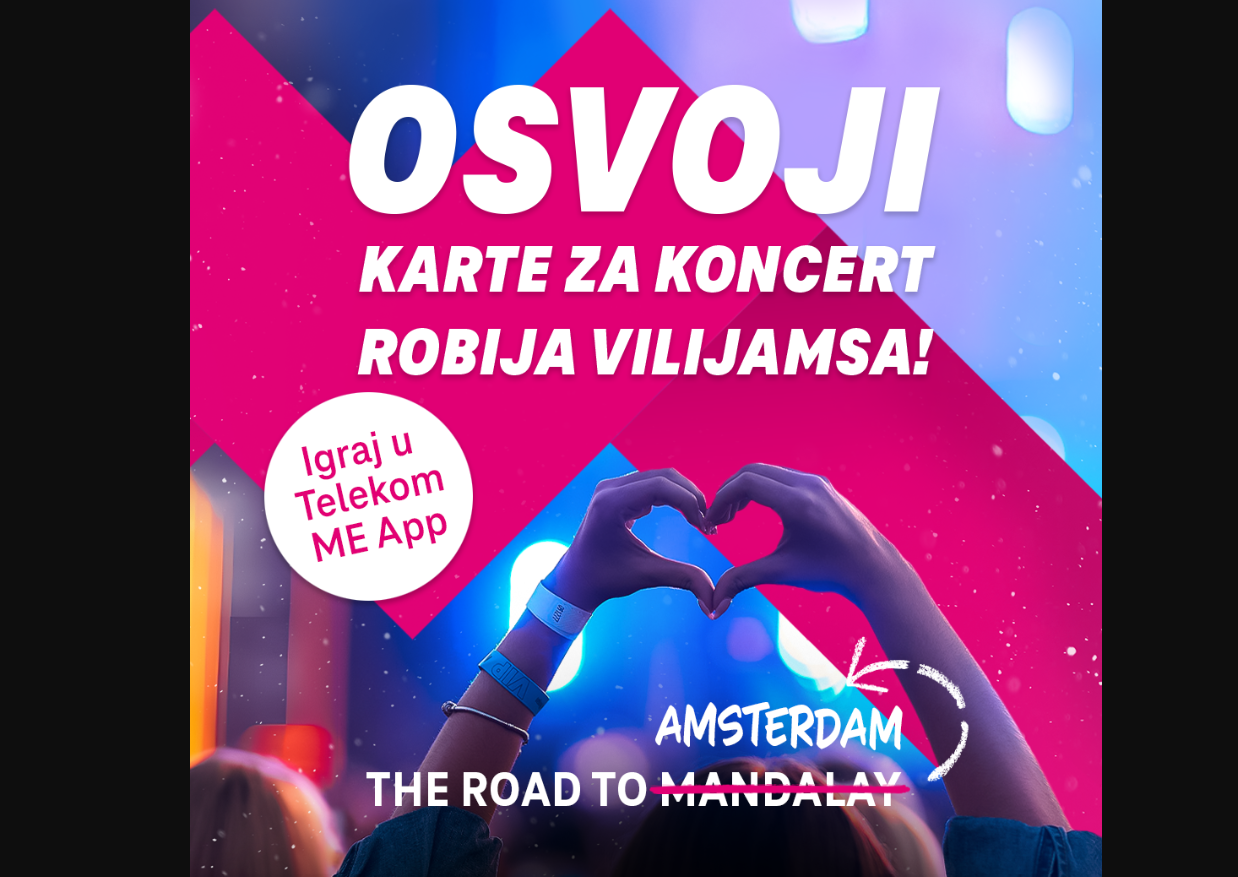 Magenta Moments: Osvoji VIP putovanje u Amsterdam i prisustvuj koncertu Robija Vilijamsa