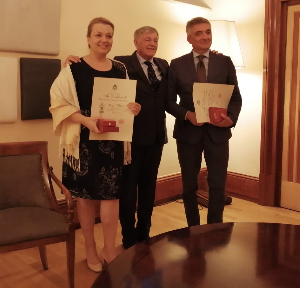 Sanja Vlahović i Miodrag Vlahović odlikovani ordenom Danila I
