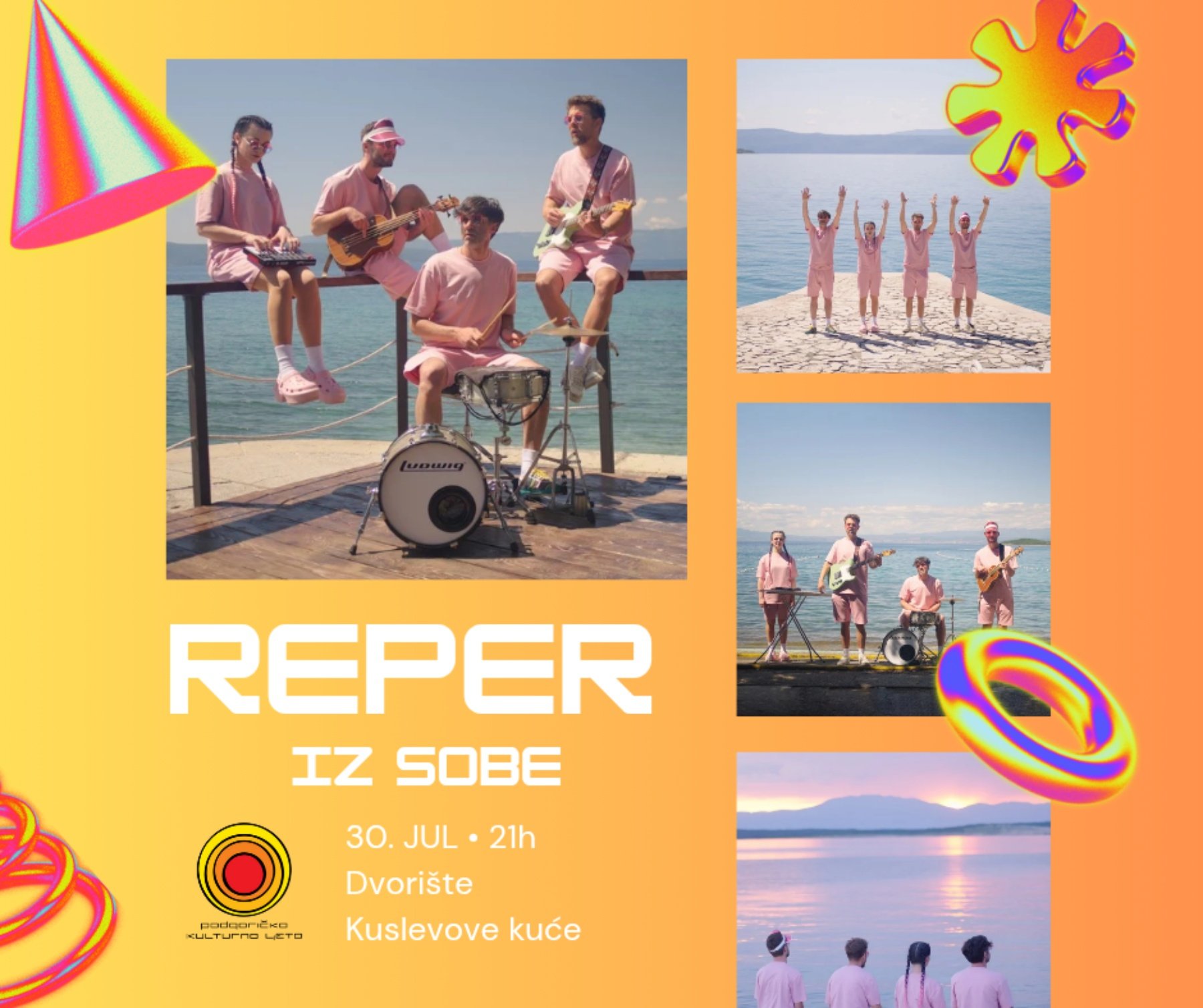 Koncert Repera iz sobe 30. jula u dvorištu Kuslevove kuće