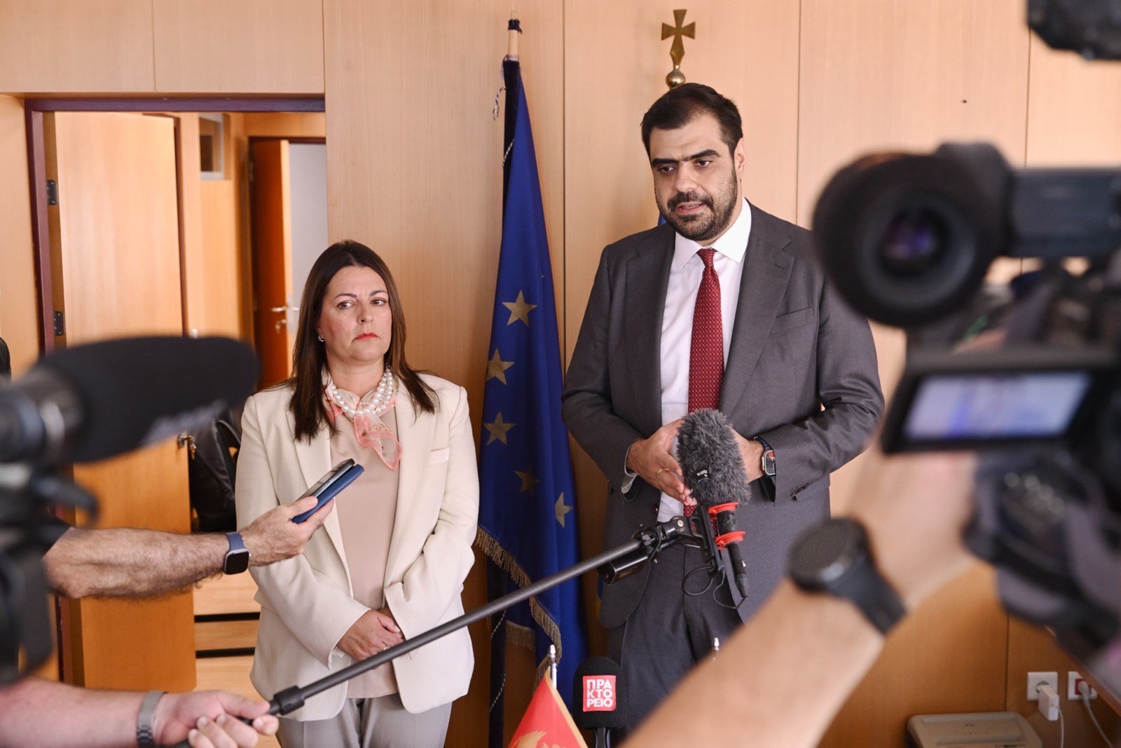 Ministarka Vujović sa Marinakisom: Jačanje saradnje u oblasti medijskih politika i podrška evropskom putu Crne Gore