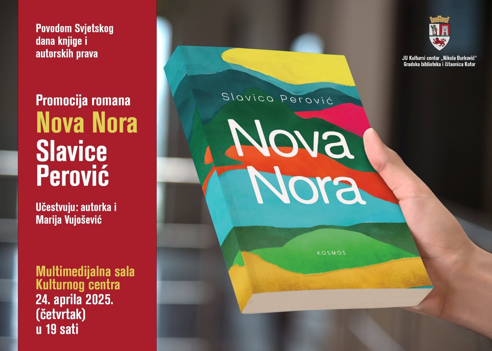 Promocija romana Nova Nora autorke Slavice Perović