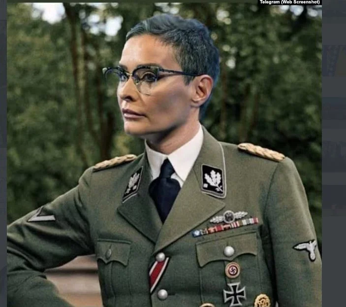 Predsjednica srpskog REM-a u nacističkoj uniformi,  na njenom Telegram kanalu