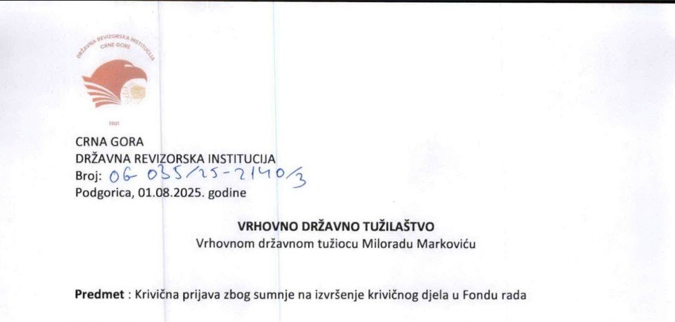 Senat DRI prvi put podnio krivičnu prijavu: sumnjaju na pronevjeru u Fondu rada