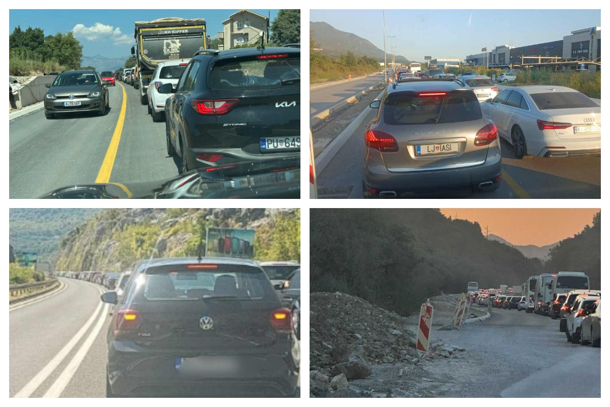 POGLEDAJTE Saobraćajni kolaps paralisao primorje: Putnici satima u kolonama, veliki broj ne stiže na letove, ogromni zastoji i na granicama