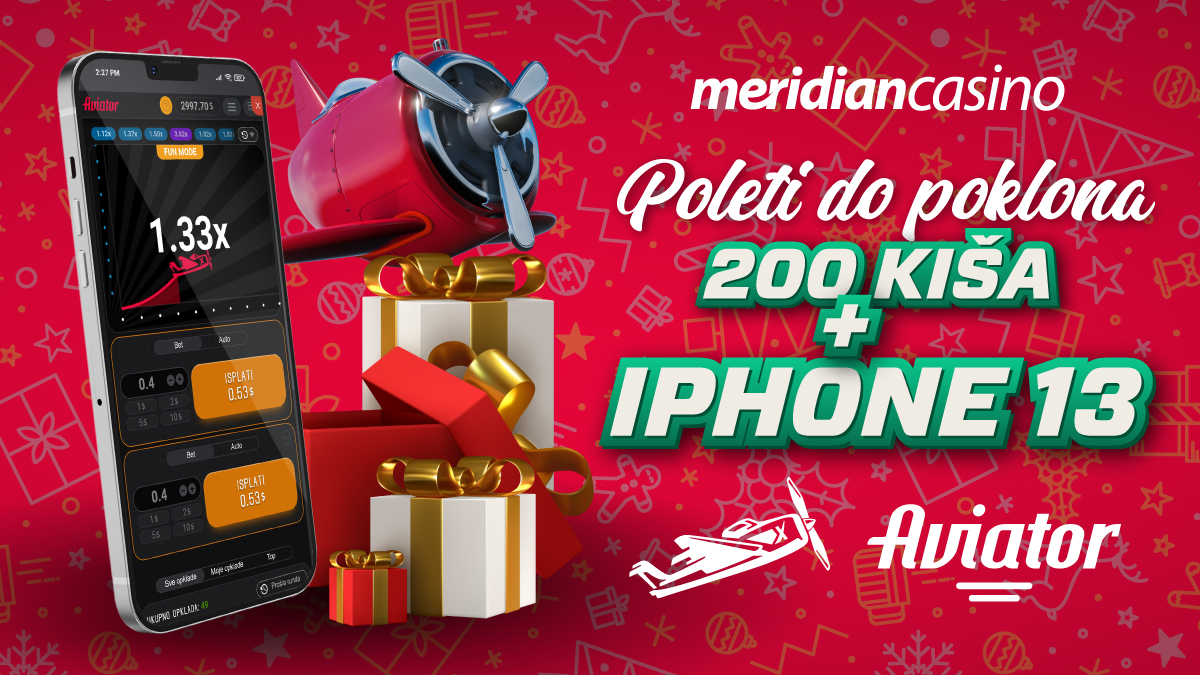 Meridianbet kazino: Poleti do poklona