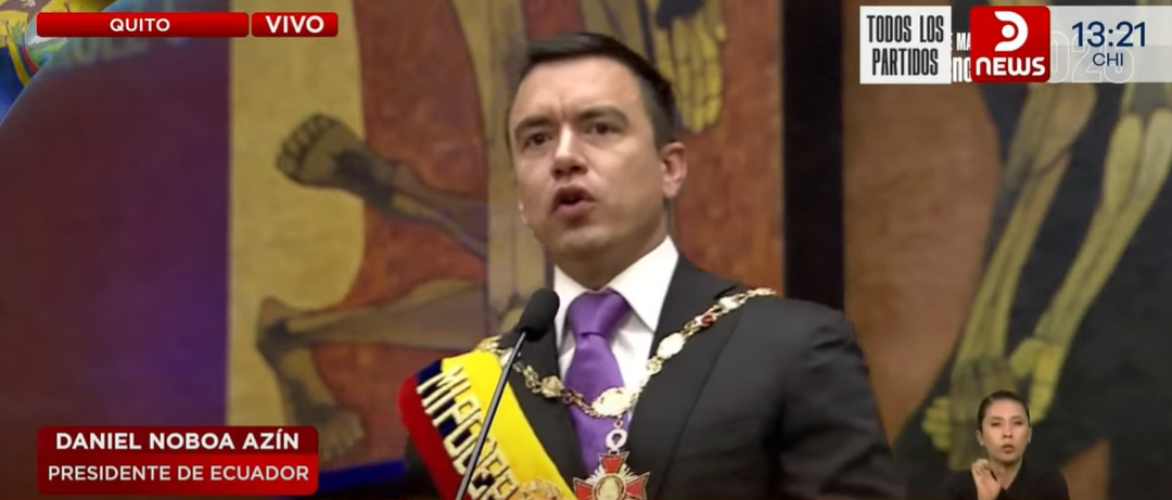 Predsjednik Ekvadora položio zakletvu i obećao beskompromisnu borbu protiv kriminala