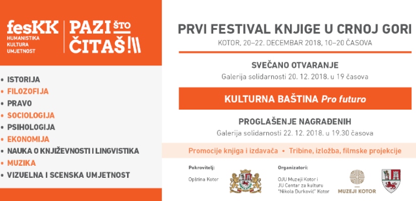 Feskk: Prvi festival knjige u Kotoru